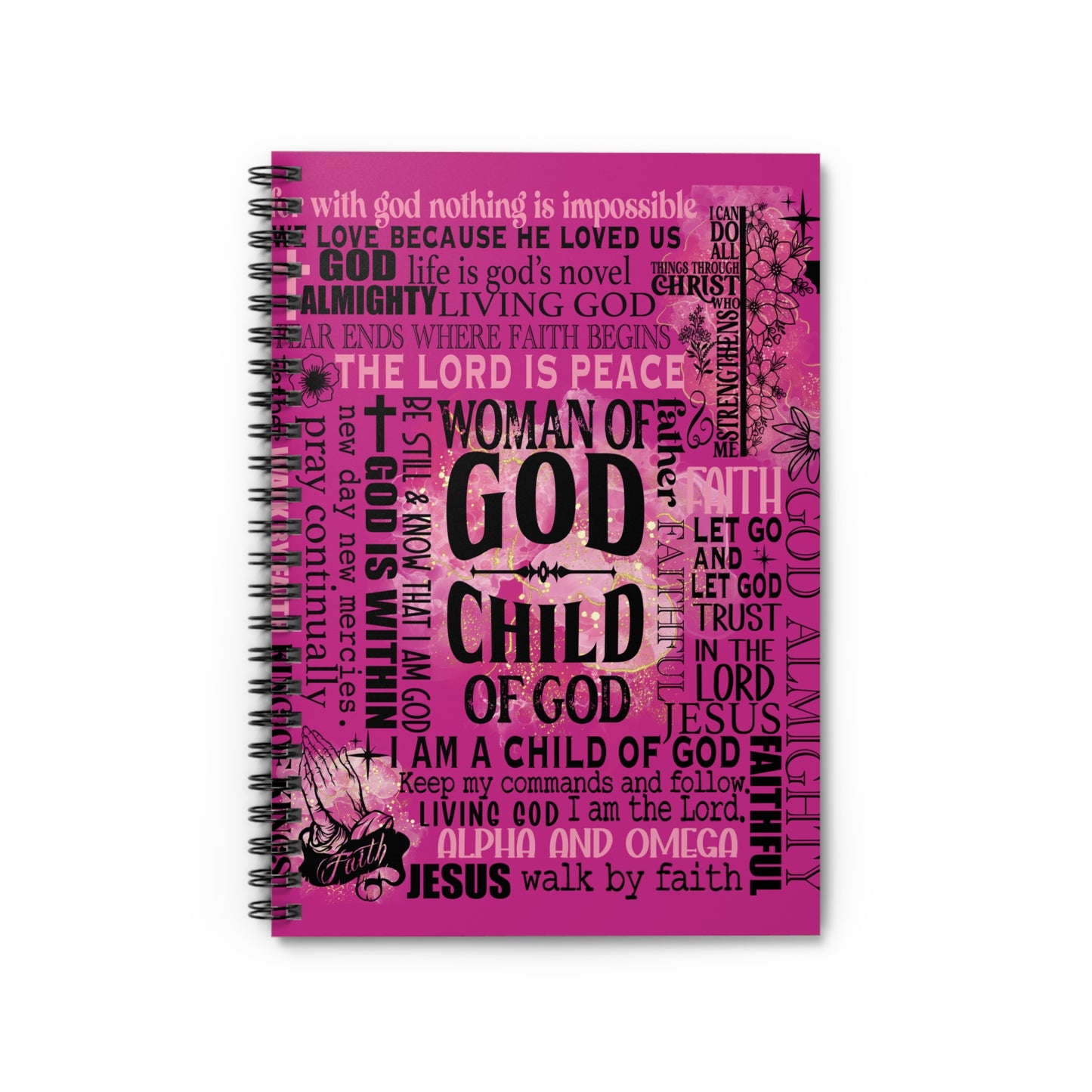 ‘Woman of God’ Spiral Notebook - Ruled Line