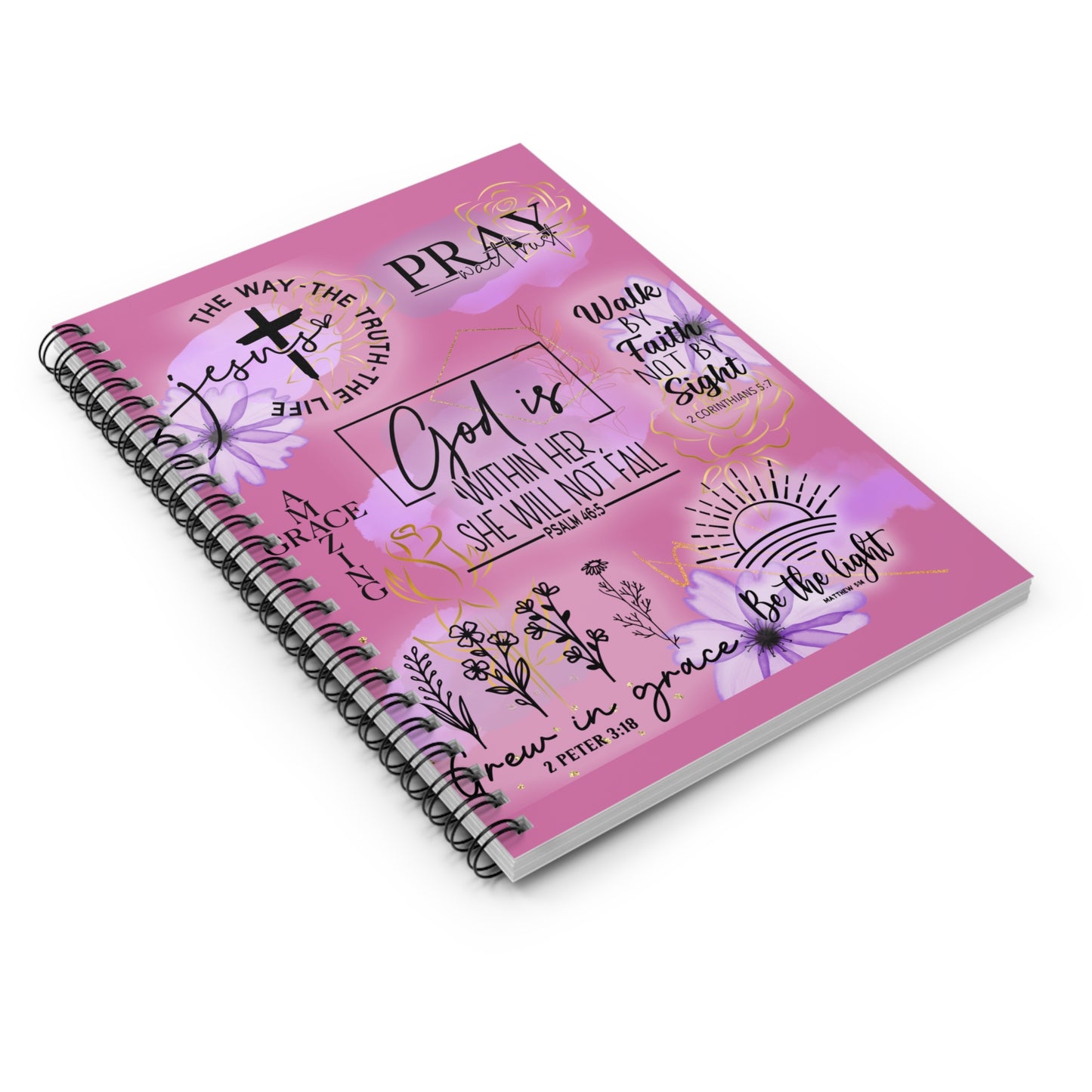 ‘God is Within Her’ Spiral Notebook - Ruled Line