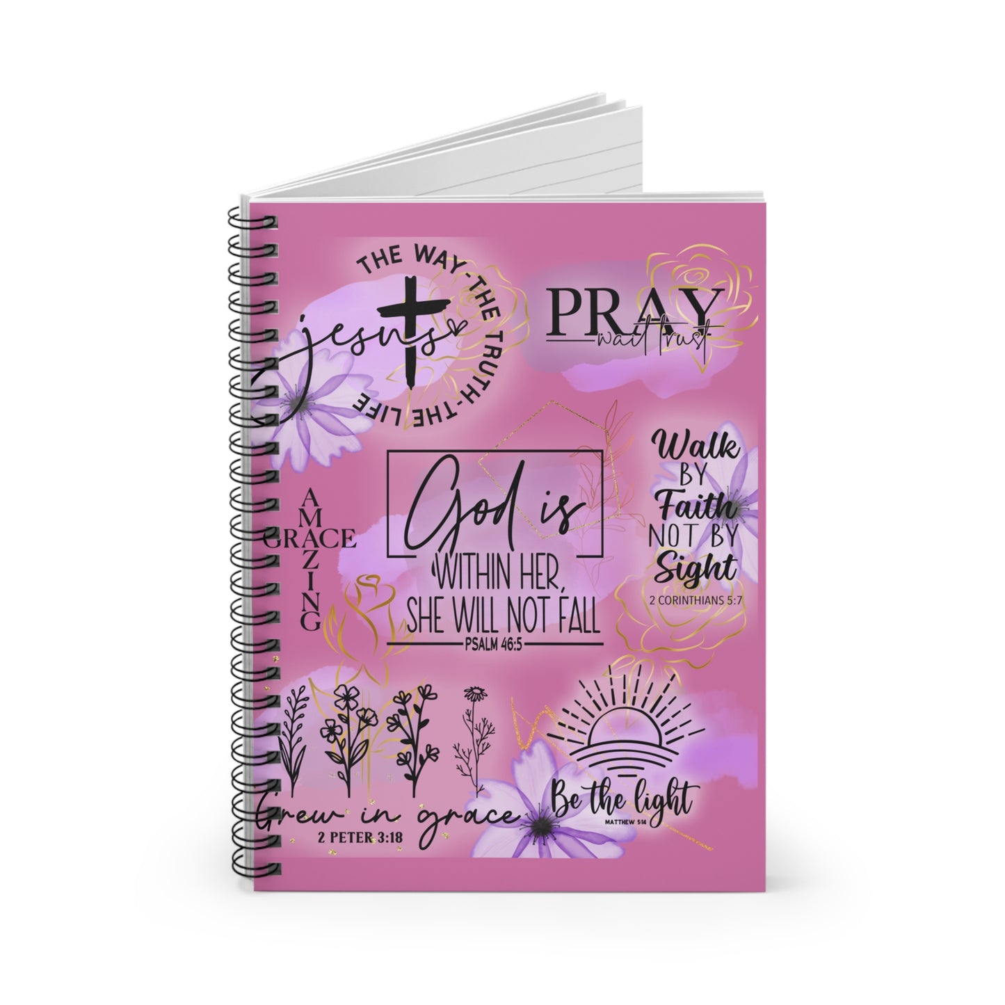 ‘God is Within Her’ Spiral Notebook - Ruled Line