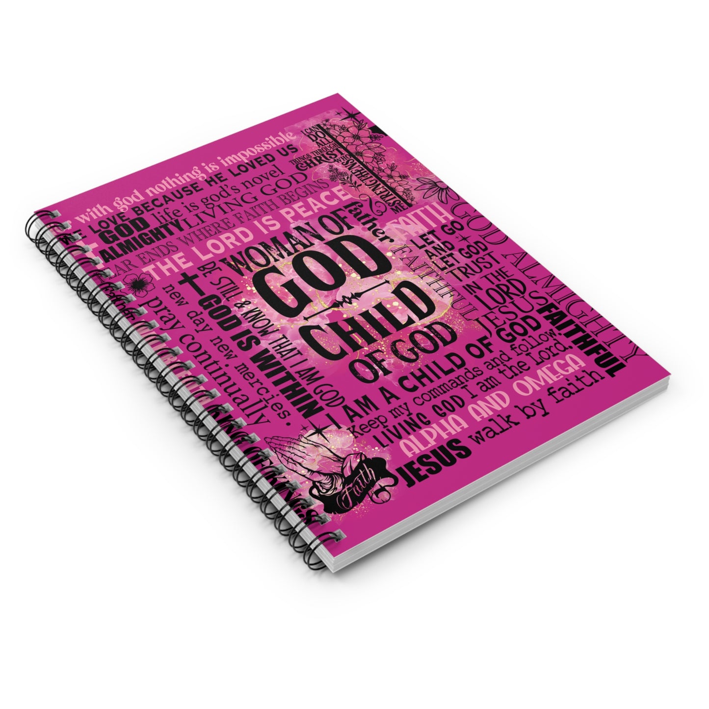 ‘Woman of God’ Spiral Notebook - Ruled Line