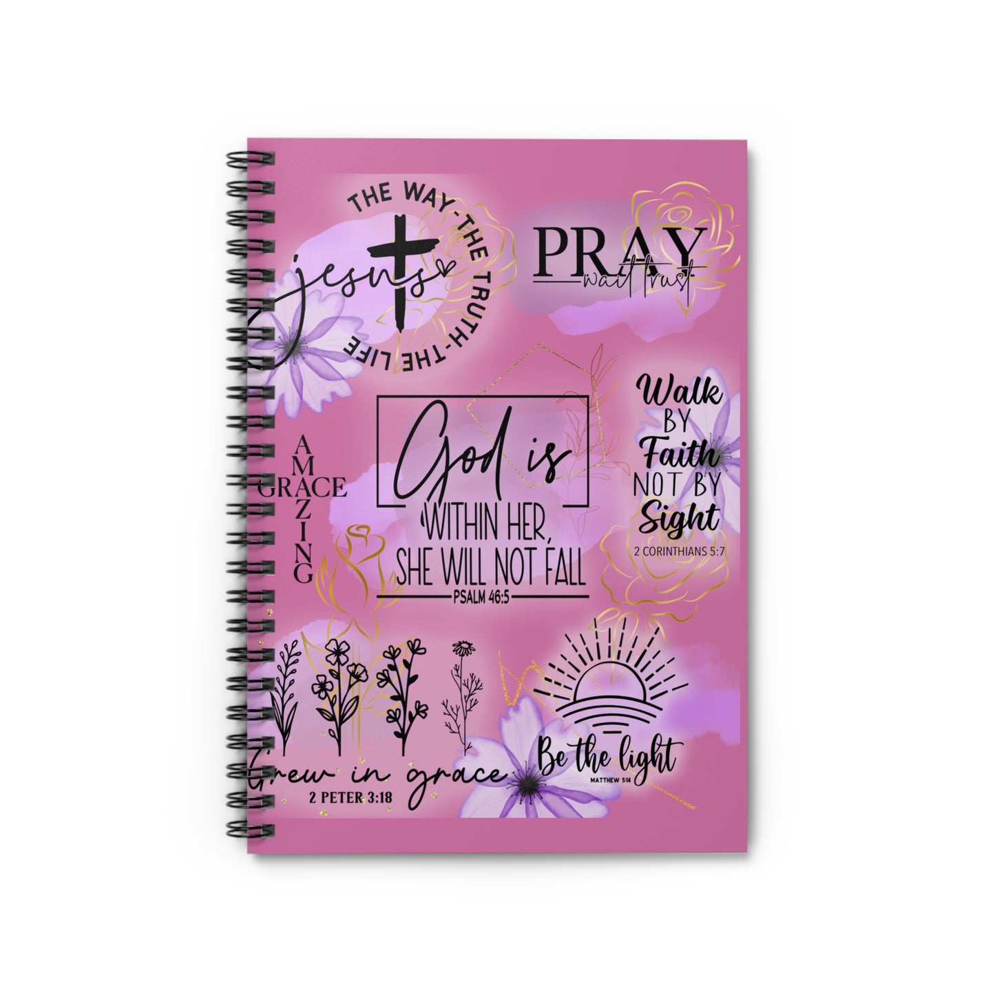 ‘God is Within Her’ Spiral Notebook - Ruled Line