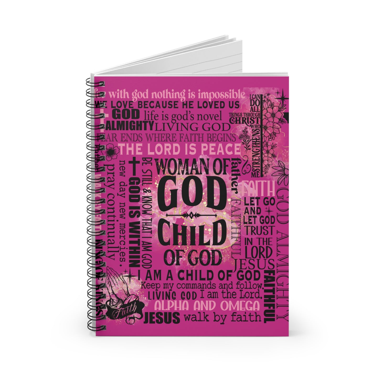 ‘Woman of God’ Spiral Notebook - Ruled Line